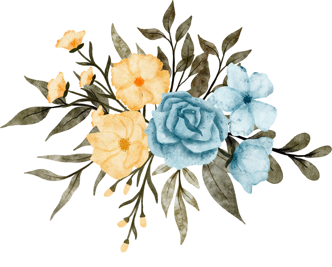 Watercolor Floral Arrangement Illustration